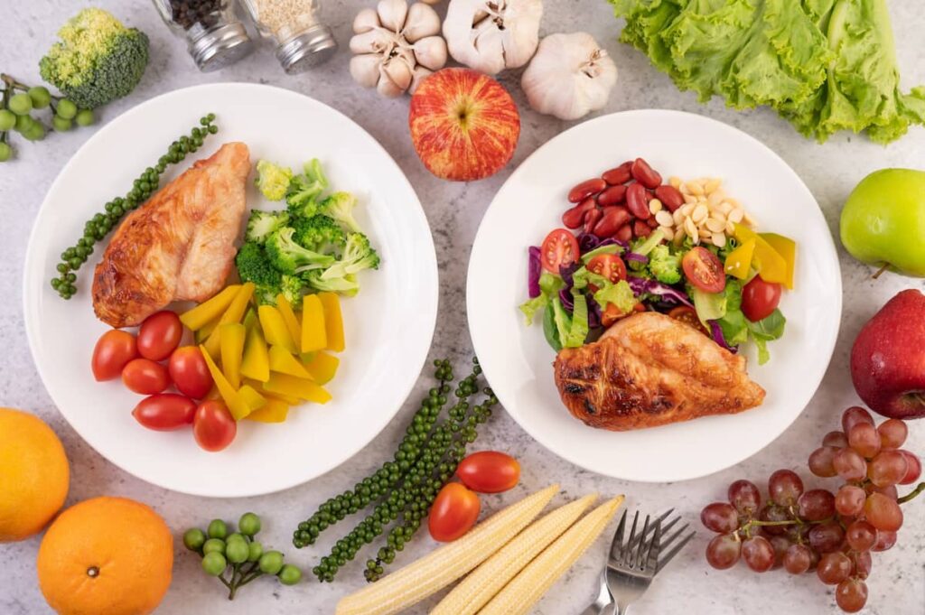 ejemplo de alimentación balanceada con comida real